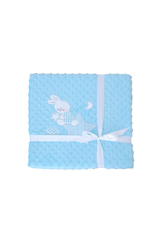 Deken Bubble Rabbit Turquoise - 110 x 140 cm