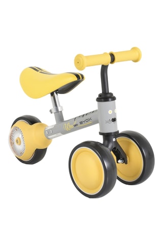 Mini Loopfiets Wee - Geel en Grijs - Vanaf 1 jaar - T/m 20 kg