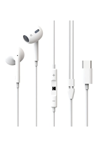 Ecouteurs filaires USB-C Kodak 210 - Blanc