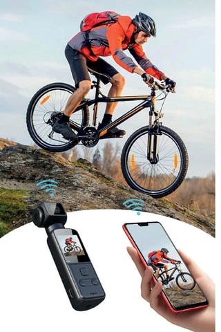 Vlogcamera Eko - Model Fibix - 4K - Wi-Fi - Stabilisator.