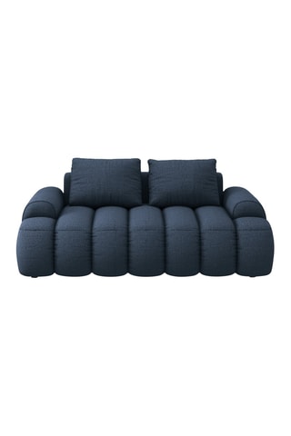 Canapé Simona - Bleu marine - 2 places - En polyester