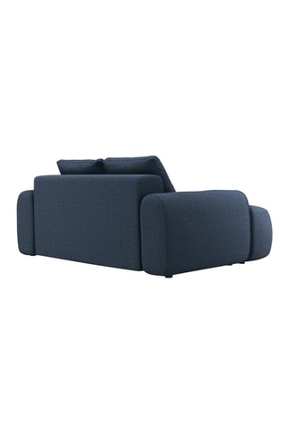 Canapé Simona - Bleu marine - 2 places - En polyester