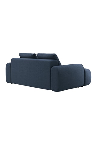 Canapé Simona - Bleu marine - 3 places - En polyester