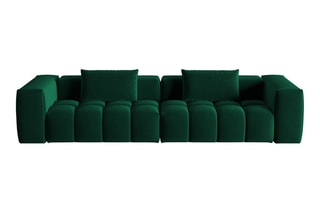 Canapé modulaire Lorella - Vert bouteille