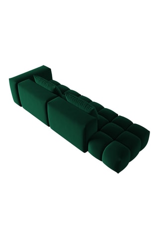 Canapé gauche modulaire Lorella - Vert bouteille