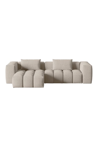 Canapé d'angle gauche modulaire Lorella - Sable