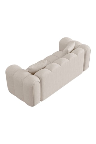 Canapé Elise - Beige - 3 places - En tissu chenille