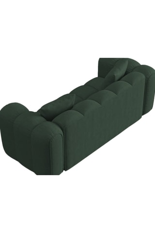 Canapé Elise - Vert - 3 places - En tissu chenille