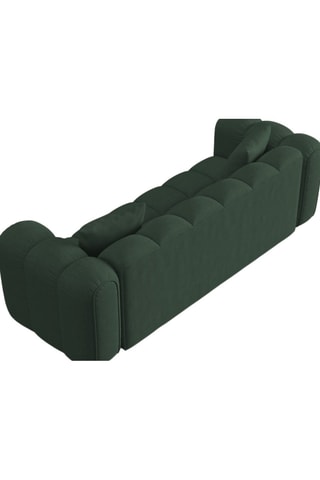 Canapé modulaire Elise - Vert foncé - 4 places - En tissu structurel