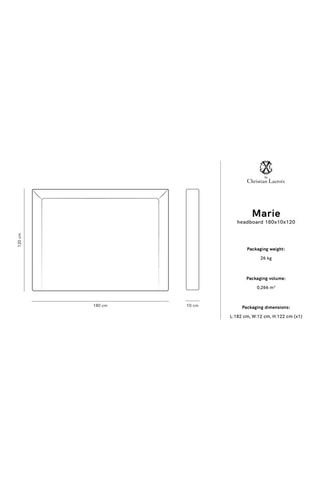 Tête de lit Marie Beige clair