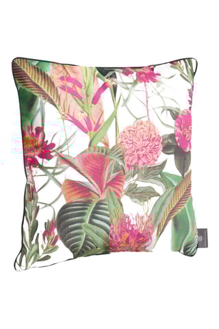 Coussin Garden - Vert et rose - 50 x 50 cm