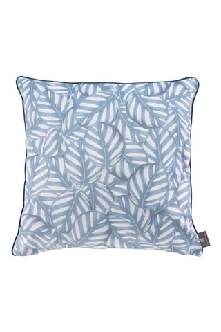 Coussin Leaves - Bleu et blanc - 45 x 45 cm