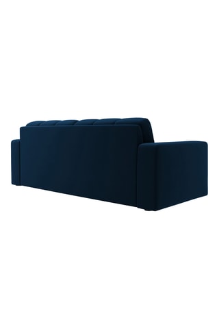 Canapé Yohan - Bleu marine - 2 places - Tissu velours