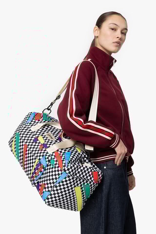 Sac de voyage Duffelson - Noir et blanc - 49 cm