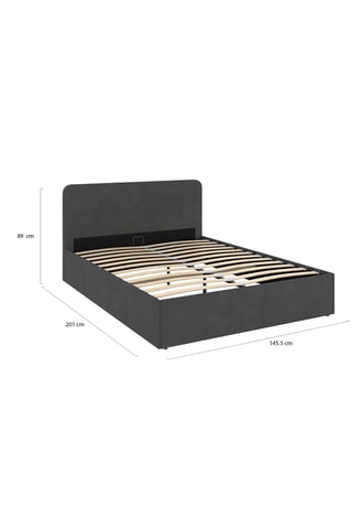 Lit-coffre avec sommier Louise - Couchage 140 x 190 cm