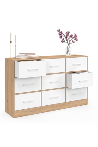 Commode 9 tiroirs Uma - 113 x 30 x 70 cm