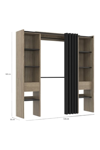 Dressing extensible - 120/180 x 50 x 180 cm