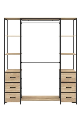 Dressing 6 tiroirs Iris - 140 x 40 x 167 cm