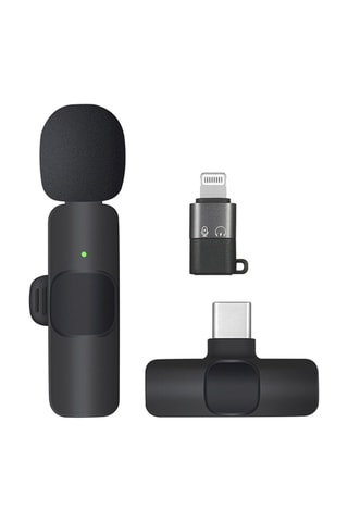 Microfone profissional sem fios K9 Preto