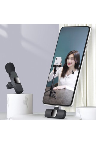 Microfone profissional sem fios K9 Preto