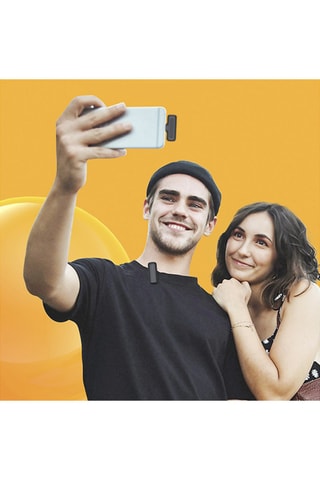 Microfone portátil sem fios J13 Clip Preto