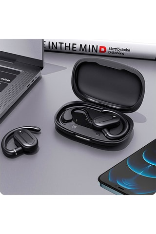 Auscultadores intra-auriculares sem fio YJ22 - Preto