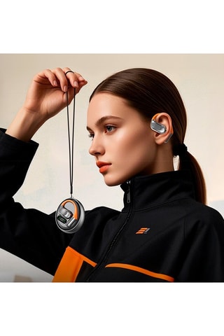 Auriculares sem fio M113 - Prateado e laranja