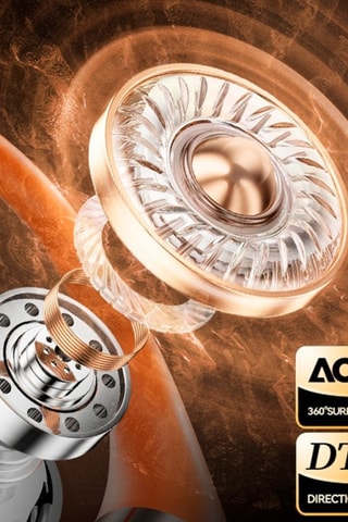 Auriculares sem fio M113 - Prateado e laranja