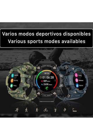 Smartwatch T6 - Compatible con Android e iOS