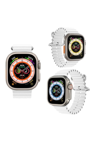 Smartwatch J68 + - Plateado y negro