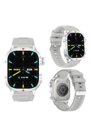 Smartwatch - Compatible con Android y iOS - Gris claro