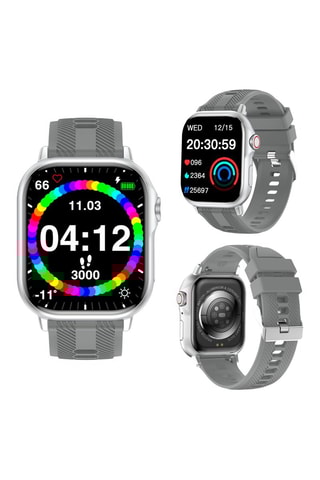 Montre connectée - Compatible Android et IOS - Gris