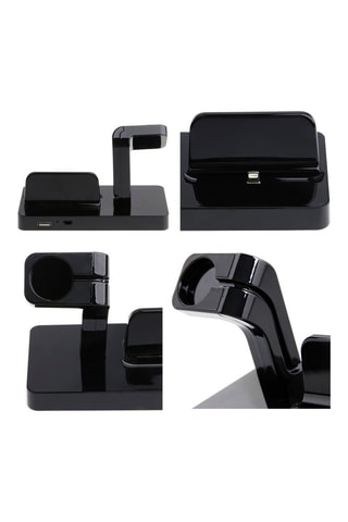 Base de carregamento 2 em 1 - Preto