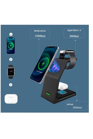 Base de carregamento 3 em 1 - Antracite