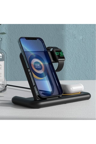 Base de carregamento dobrável 5 em 1 - Preto