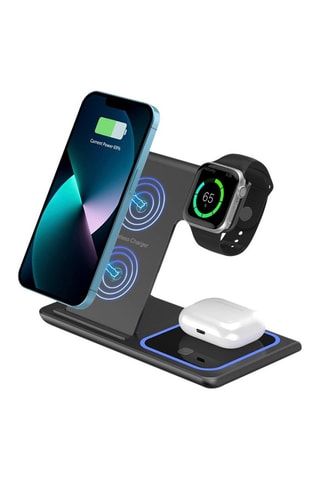 Base de carga sem fio dobrável 3 em 1