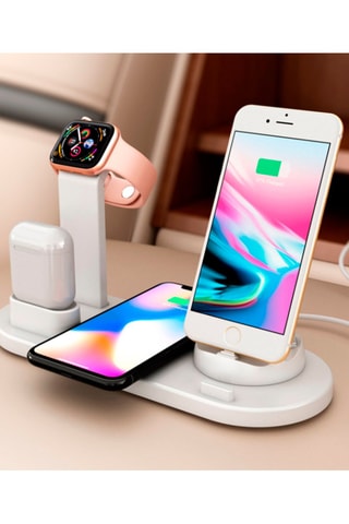 Base de carregamento 4 em 1 Branco