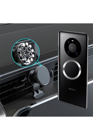 Carregador para carro Magsafe Qi 
Preto