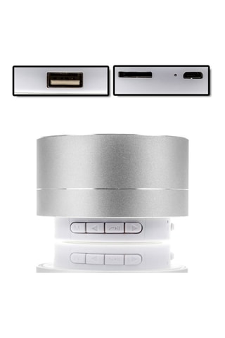 Coluna Bluetooth Prateado