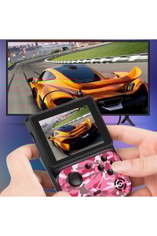 Consola de jogos retro Preto e rosa