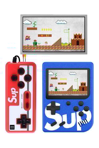 Consola de jogos retro 400 jogos - Azul