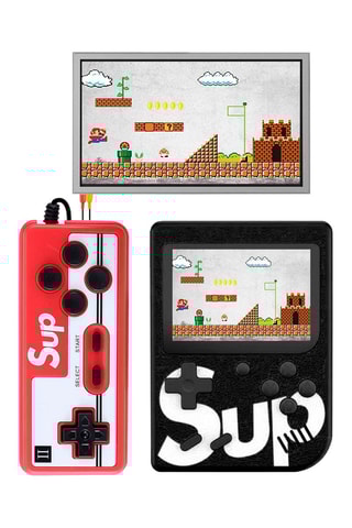 Consola de jogos retro 400 jogos - Preto