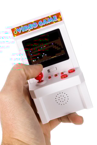 Mini consola arcade portátil Branco