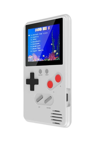Console portable de jeu vidéo rétro 500 jeux - Gris et rouge