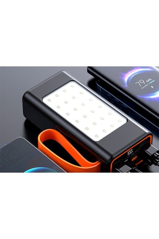 Bateria externa Type-C, Lightning e Micro USB - 50000 mAh