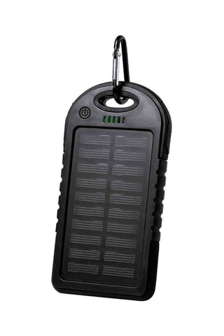 Bateria externa solar 4000 mAh Universal - Preto