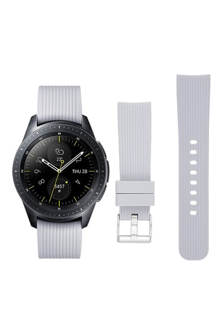 Bracelete universal 20 mm em silicone - Cinzento-claro