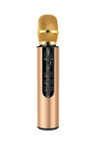 Microfone de karaoke Dourado-rosa