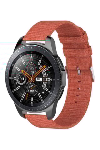 Bracelete compatível smartwatch e relógio de 20 mm - Vermelho-tijolo