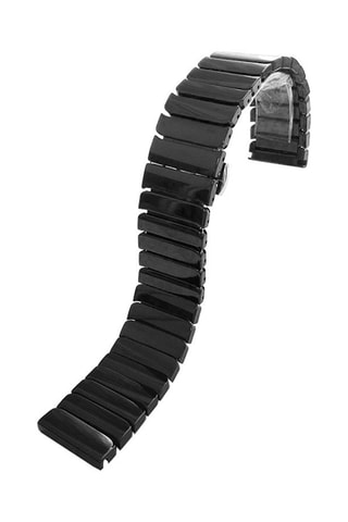 Bracelete em cerâmica compatível smartwatch e relógio de 22 mm - Preto